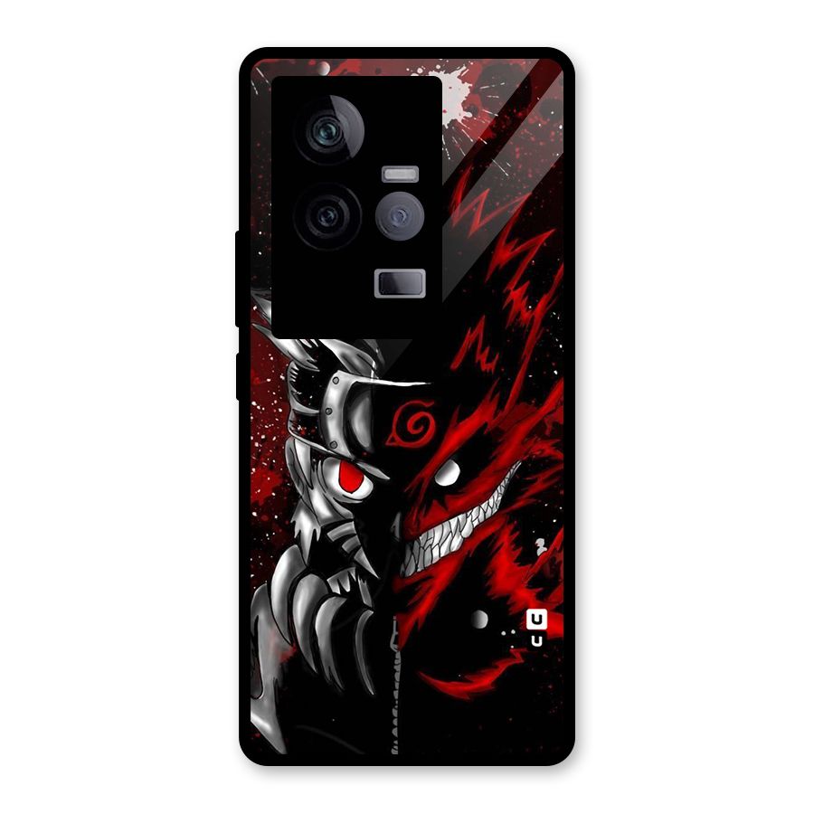 Two Face Naruto Glass Back Case for Vivo iQOO 11 5G