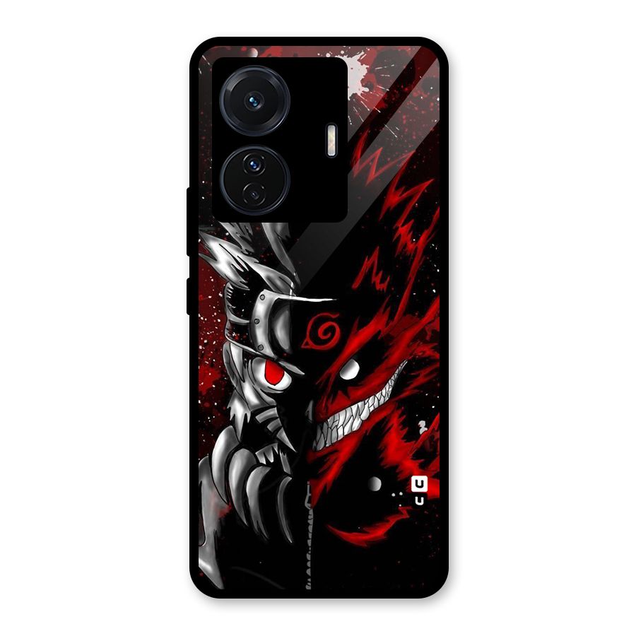 Two Face Naruto Glass Back Case for Vivo iQOO Z6 Pro