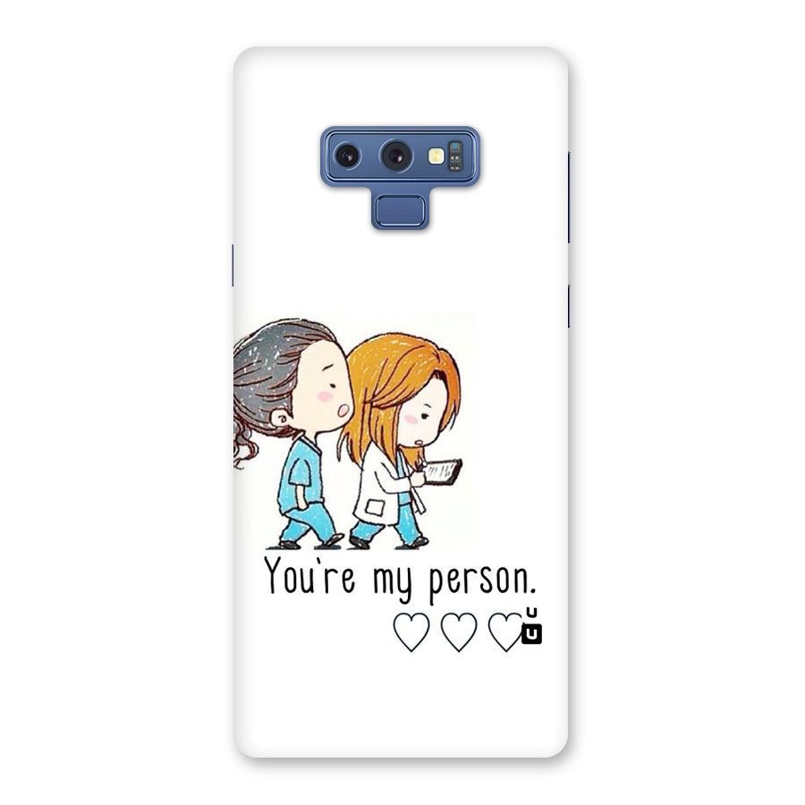 Two Friends In Coat Back Case for Galaxy Note 9