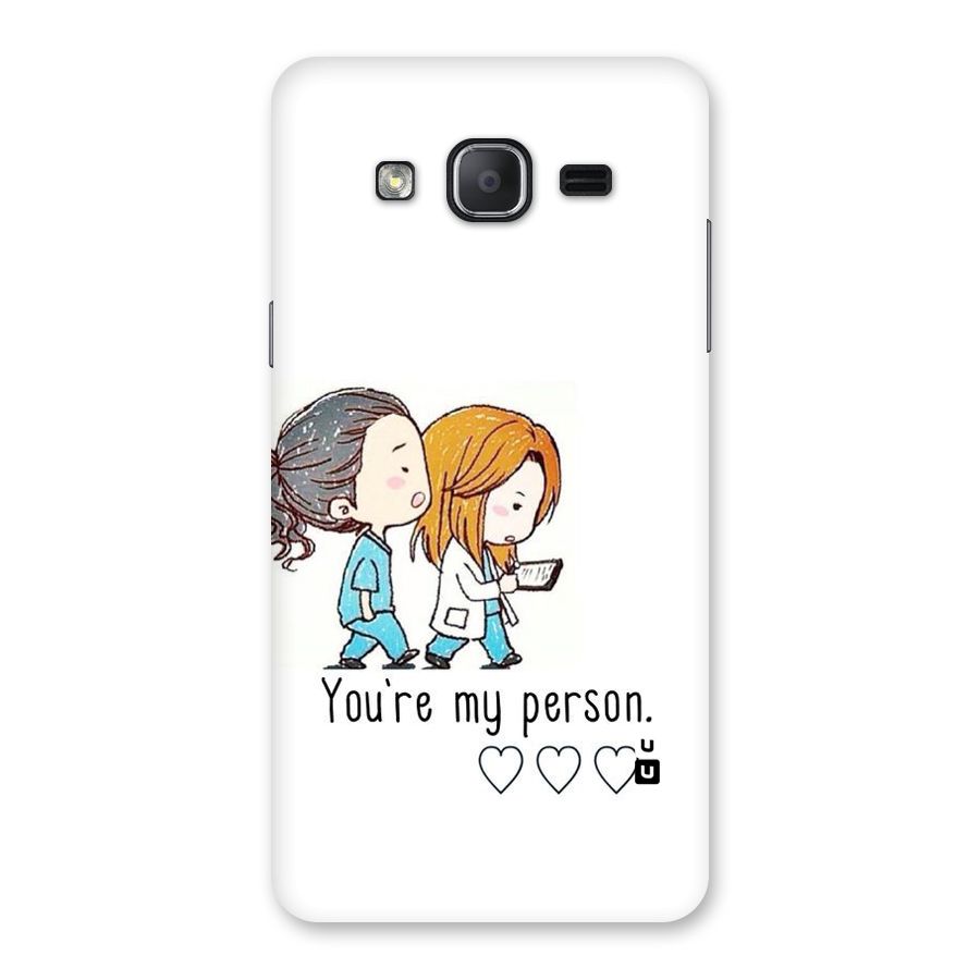 Two Friends In Coat Back Case for Galaxy On7 2015