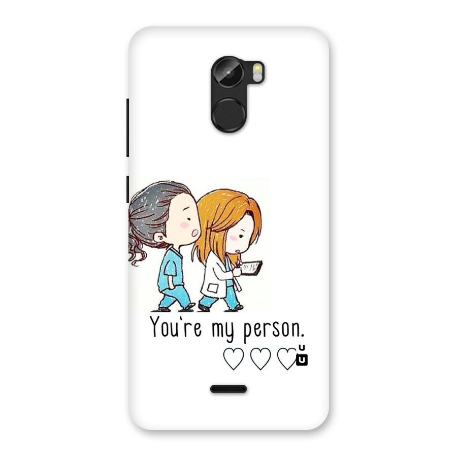 Two Friends In Coat Back Case for Gionee X1