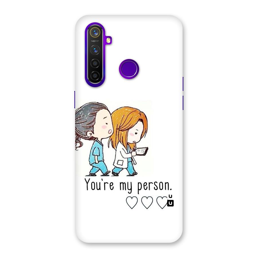 Two Friends In Coat Back Case for Realme 5 Pro