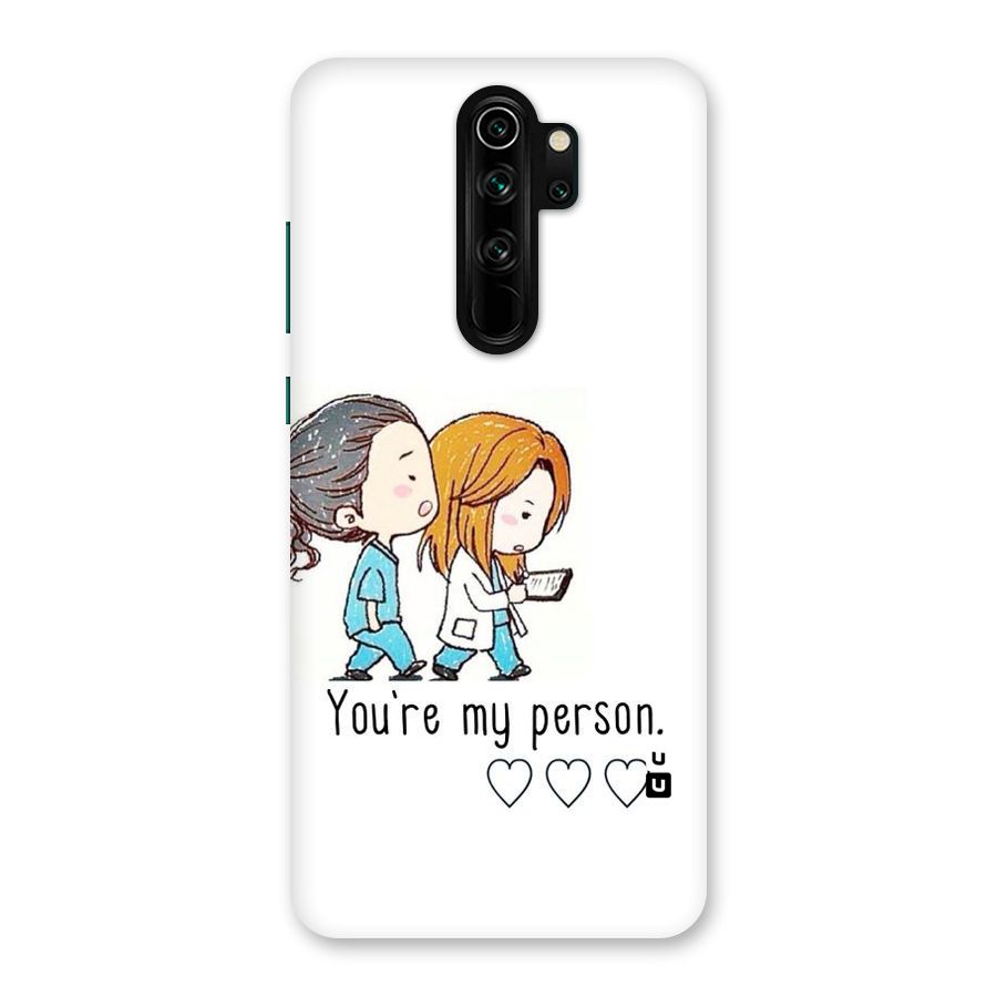 Two Friends In Coat Back Case for Redmi Note 8 Pro
