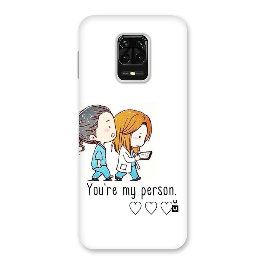 Two Friends In Coat Back Case for Redmi Note 9 Pro