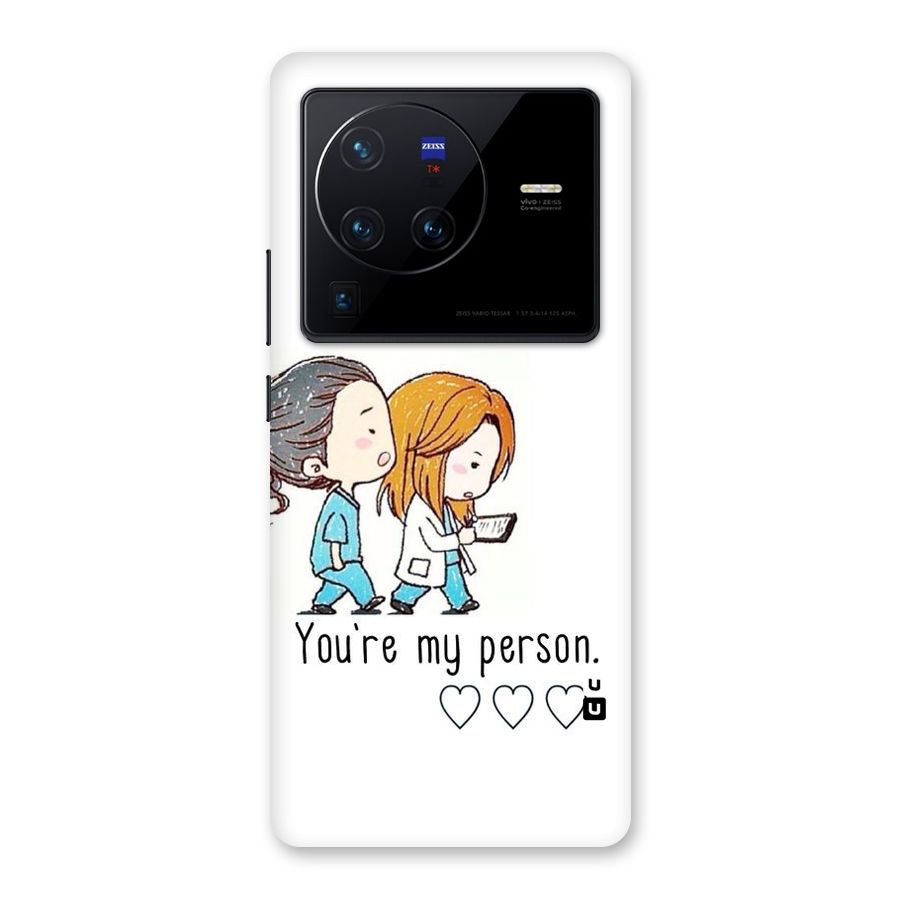 Two Friends In Coat Back Case for Vivo X80 Pro