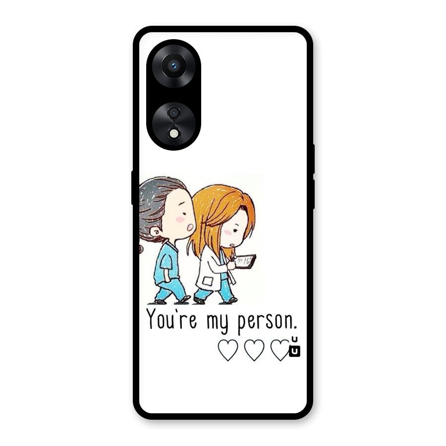 Two Friends In Coat Glass Back Case for Oppo A78