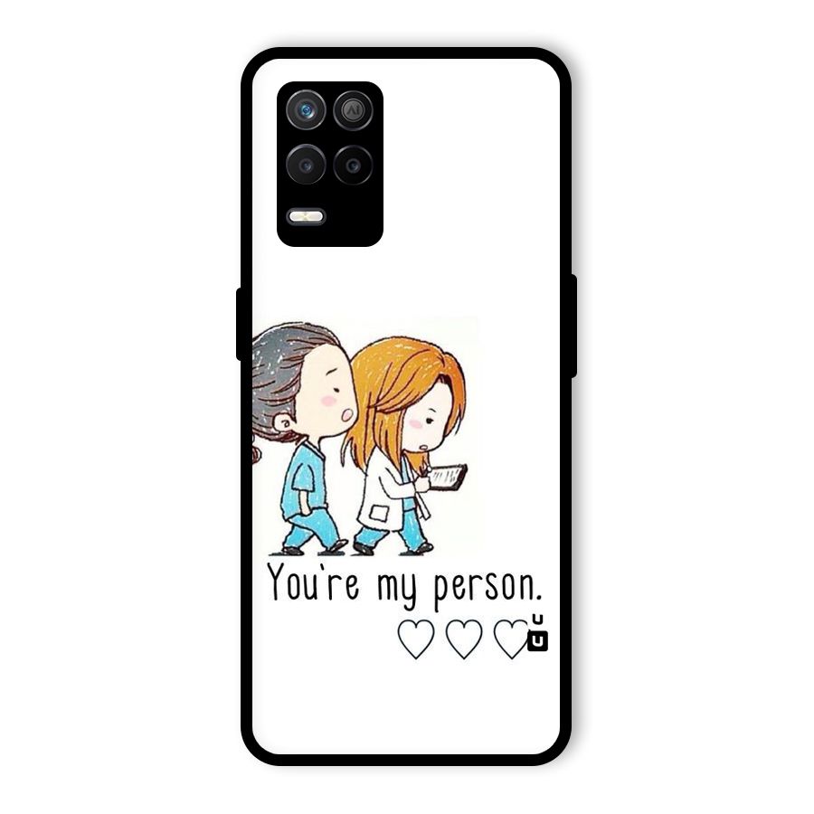 Two Friends In Coat Glass Back Case for Realme 8 5G