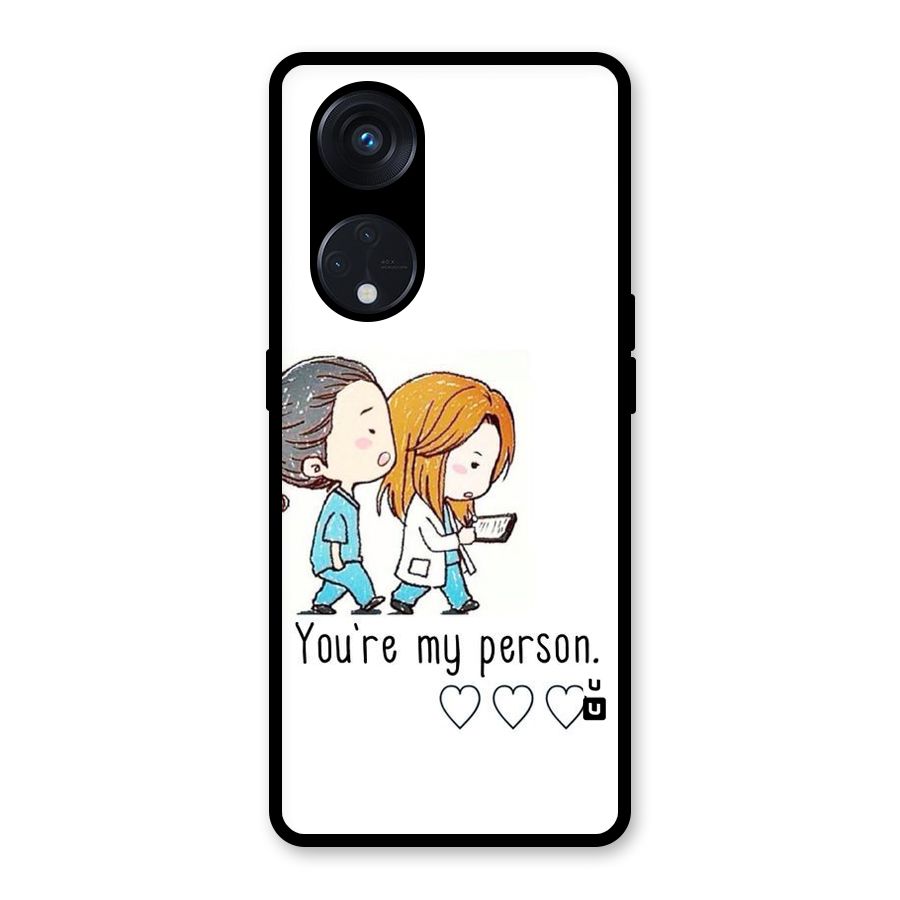 Two Friends In Coat Glass Back Case for Reno8 T 5G