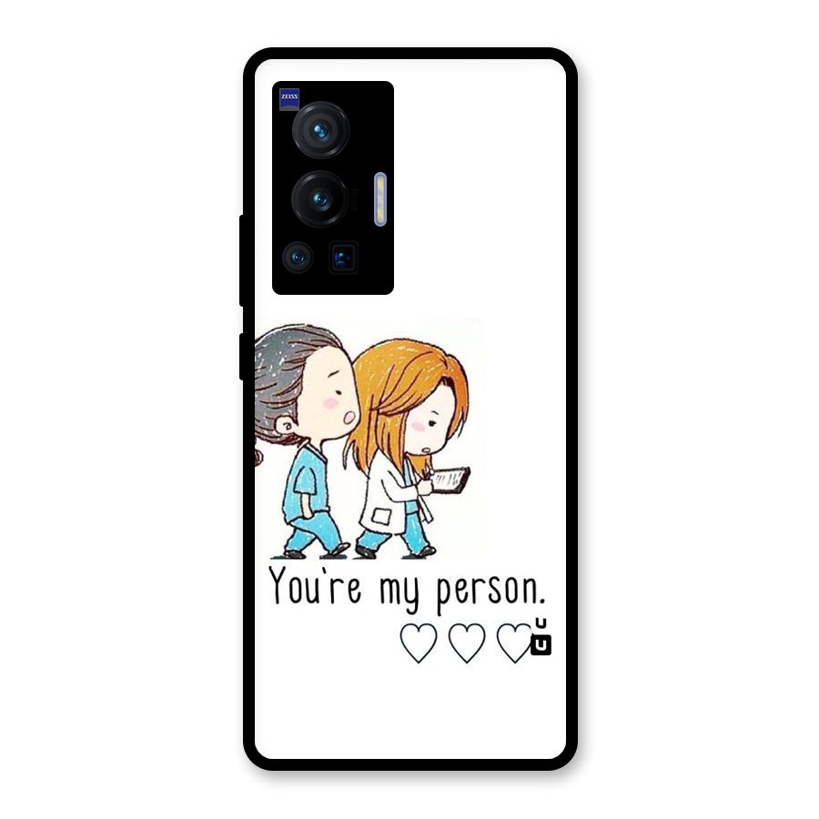 Two Friends In Coat Glass Back Case for Vivo X70 Pro