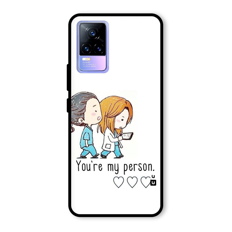 Two Friends In Coat Glass Back Case for Vivo Y73