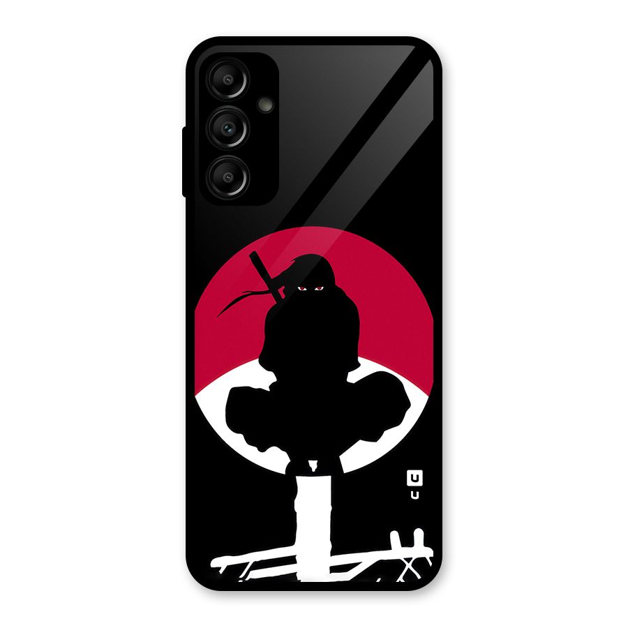 Uchiha Itachi Minimalist Glass Back Case for Galaxy A14 5G