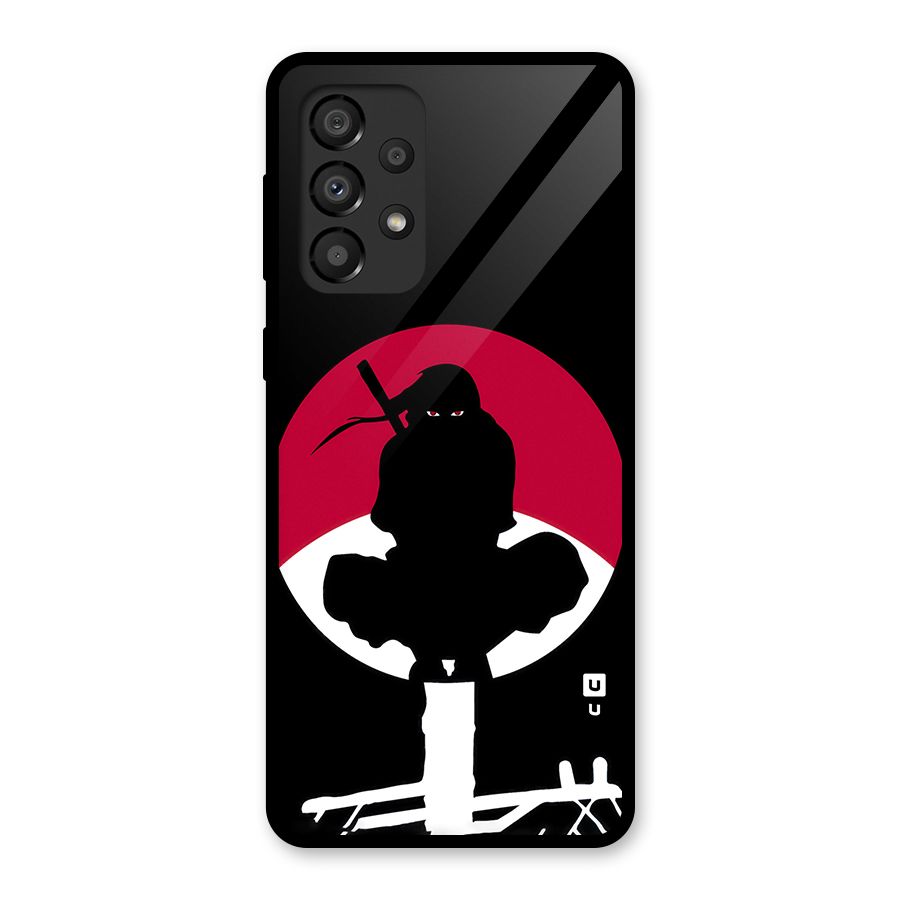 Uchiha Itachi Minimalist Glass Back Case for Galaxy A33 5G