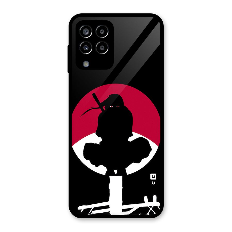 Uchiha Itachi Minimalist Glass Back Case for Galaxy M33