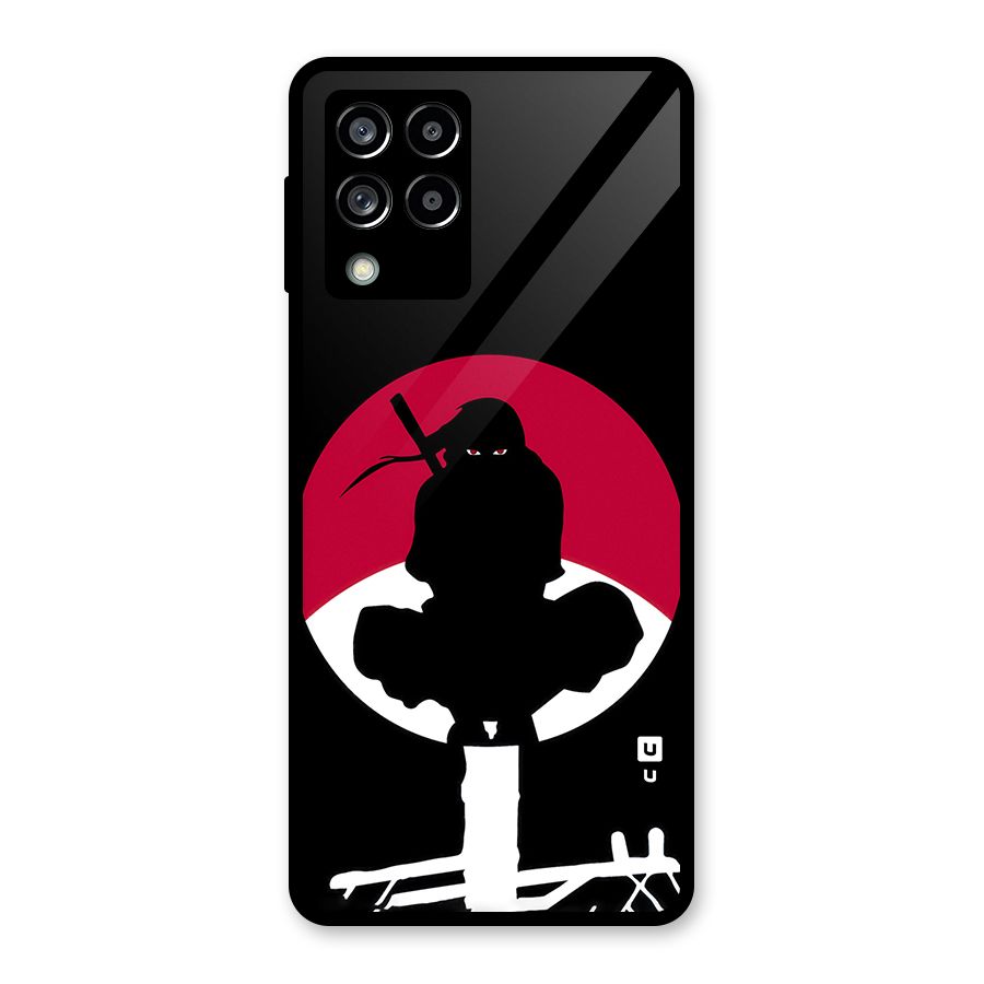 Uchiha Itachi Minimalist Glass Back Case for Galaxy M53 5G