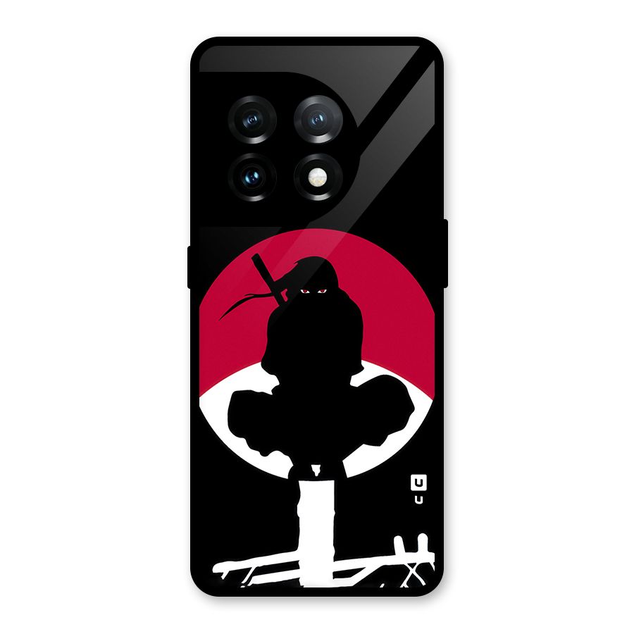 Uchiha Itachi Minimalist Glass Back Case for OnePlus 11