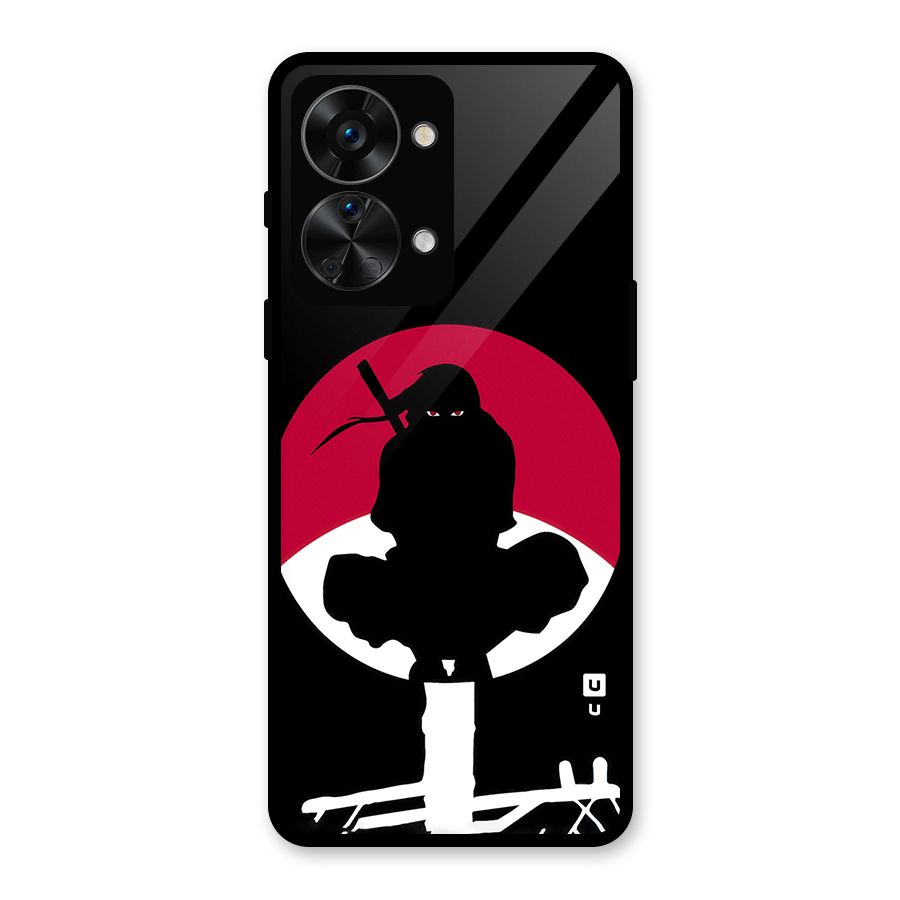 Uchiha Itachi Minimalist Glass Back Case for OnePlus Nord 2T