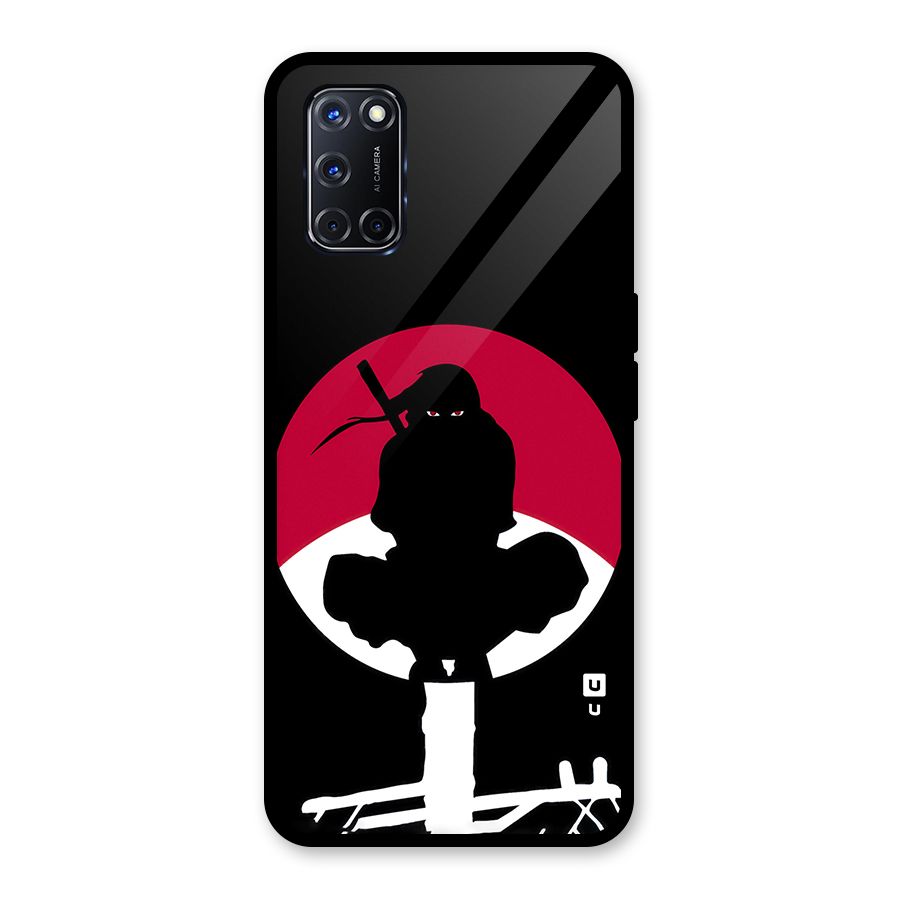 Uchiha Itachi Minimalist Glass Back Case for Oppo A52