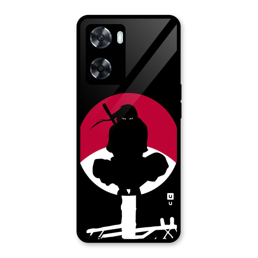 Uchiha Itachi Minimalist Glass Back Case for Oppo A77