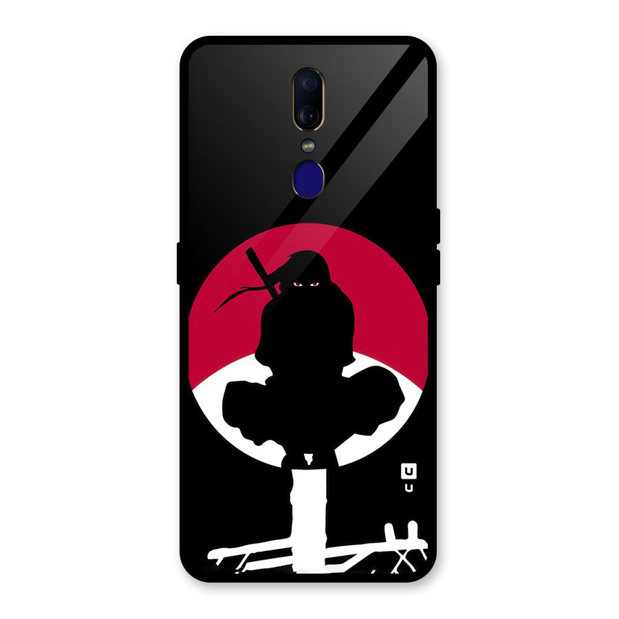 Uchiha Itachi Minimalist Glass Back Case for Oppo F11