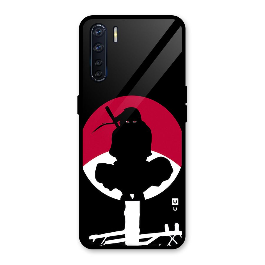 Uchiha Itachi Minimalist Glass Back Case for Oppo F15