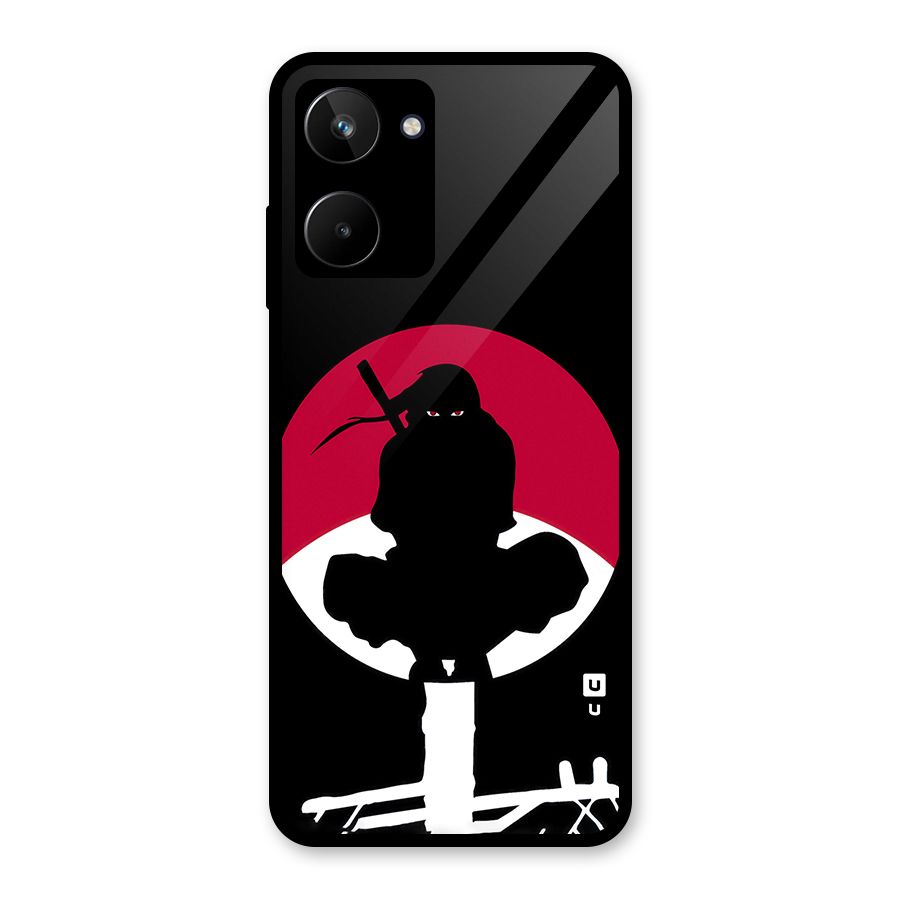 Uchiha Itachi Minimalist Glass Back Case for Realme 10