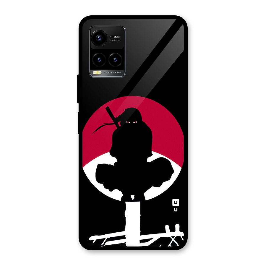 Uchiha Itachi Minimalist Glass Back Case for Vivo Y21T