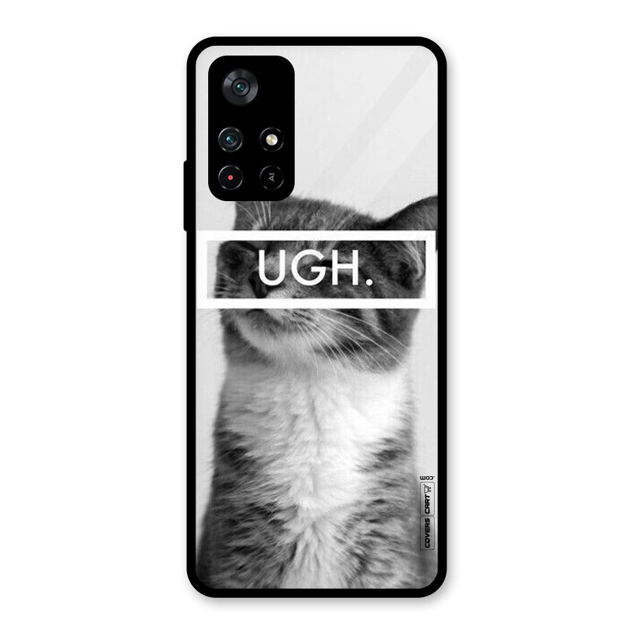 Ugh Kitty Glass Back Case for Poco M4 Pro 5G