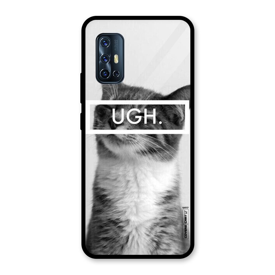 Ugh Kitty Glass Back Case for Vivo V17