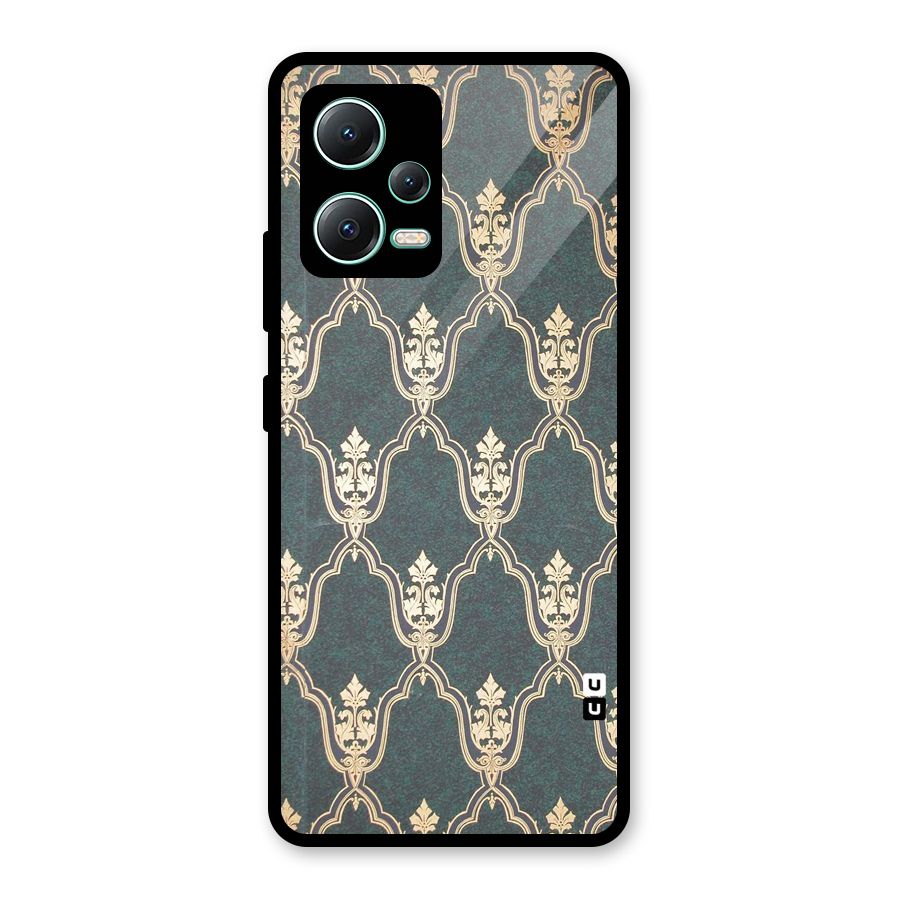 Ultra Beauty Pattern Glass Back Case for Redmi Note 12 5G