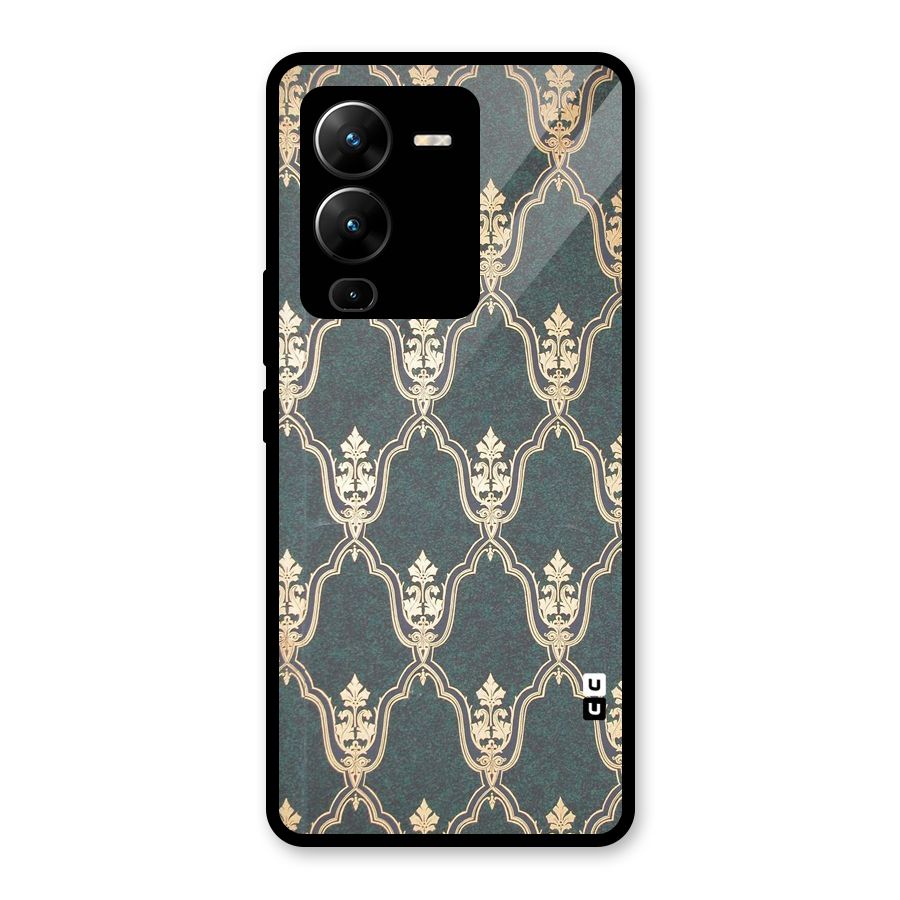 Ultra Beauty Pattern Glass Back Case for Vivo V25 Pro