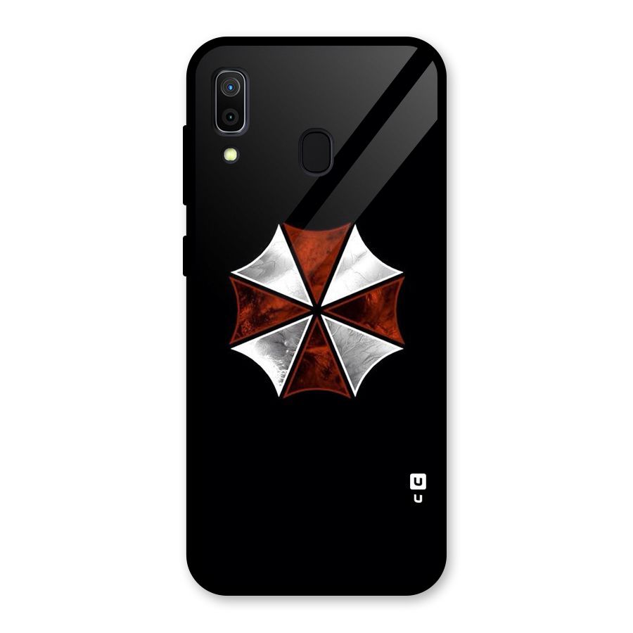 Umbrella Design Glass Back Case for Galaxy A30