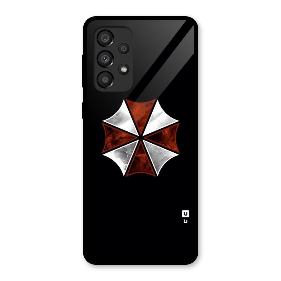 Umbrella Design Glass Back Case for Galaxy A33 5G
