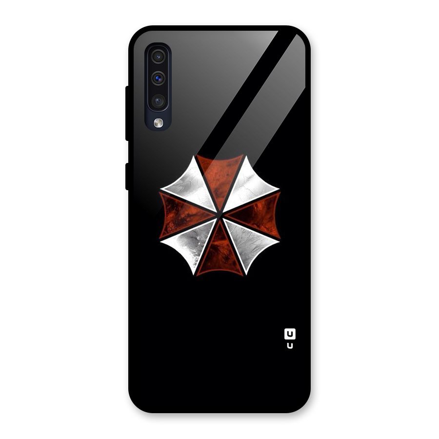 Umbrella Design Glass Back Case for Galaxy A50