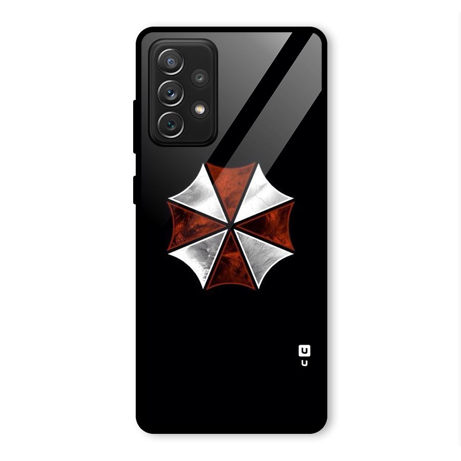 Umbrella Design Glass Back Case for Galaxy A72
