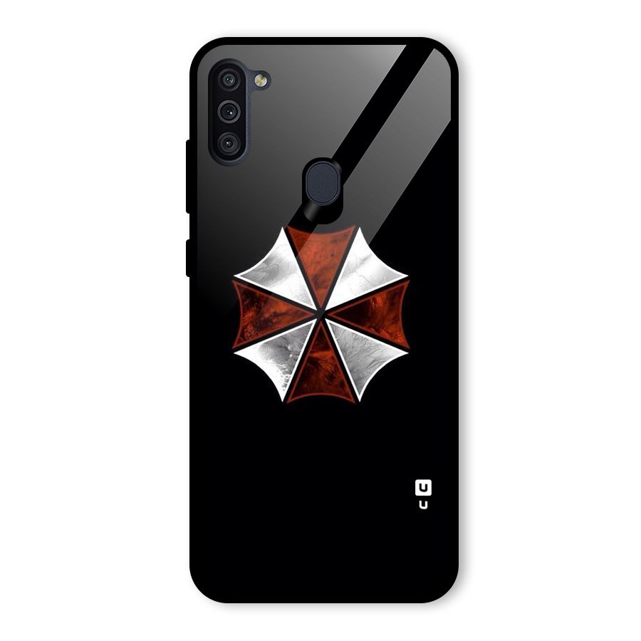 Umbrella Design Glass Back Case for Galaxy M11