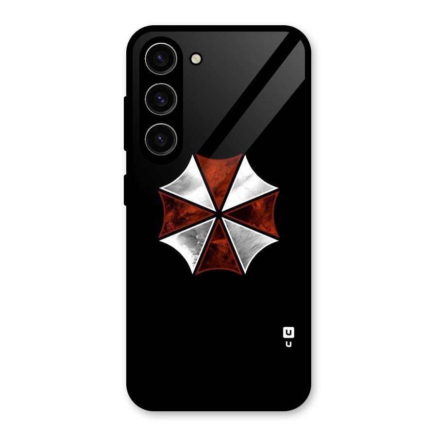 Umbrella Design Glass Back Case for Galaxy S23