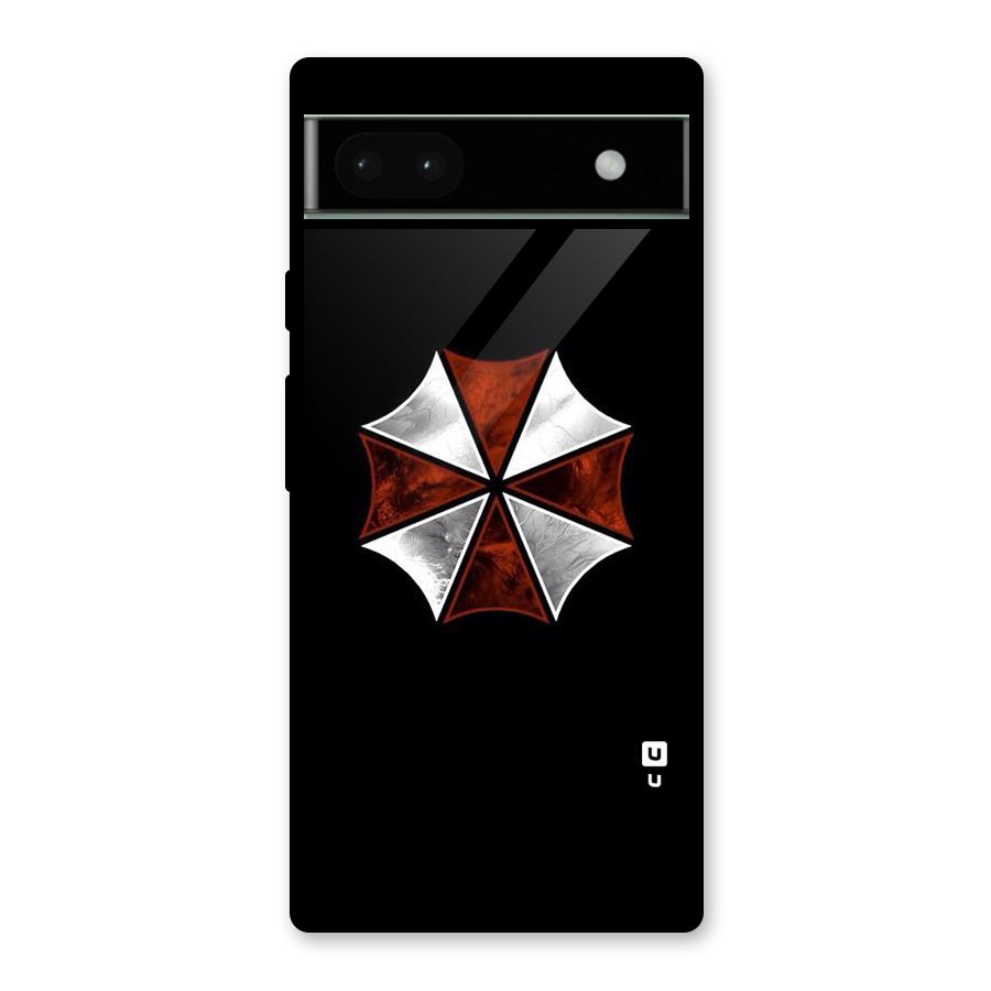 Umbrella Design Glass Back Case for Google Pixel 6a
