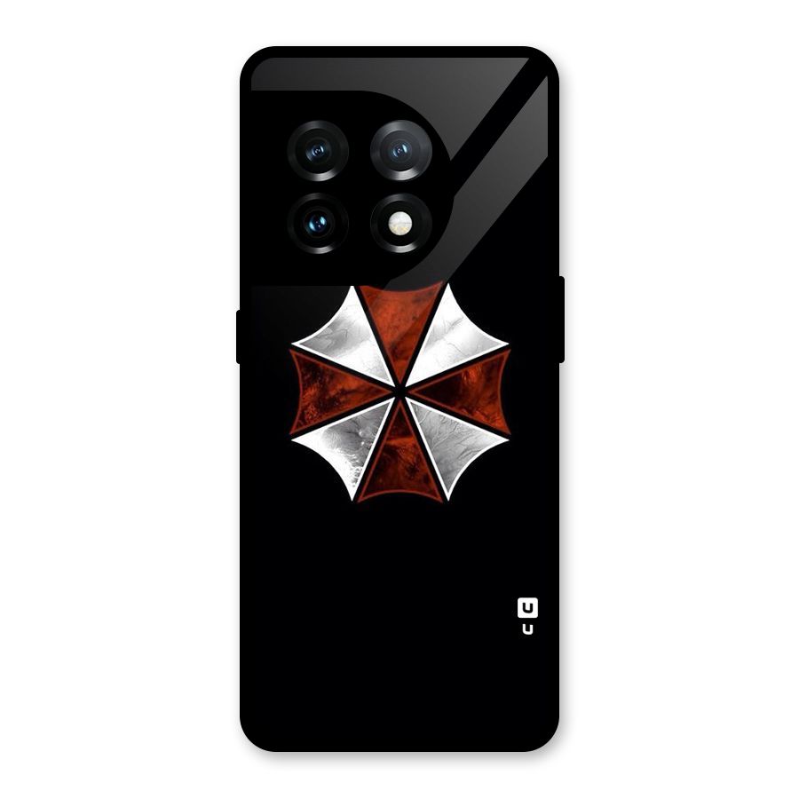 Umbrella Design Glass Back Case for OnePlus 11