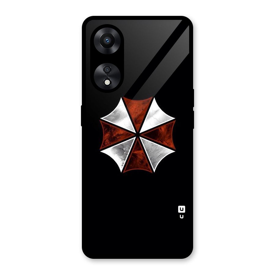Umbrella Design Glass Back Case for Oppo A78