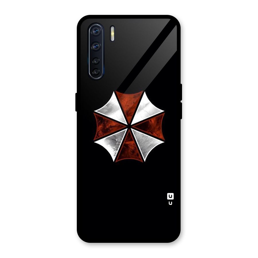 Umbrella Design Glass Back Case for Oppo F15