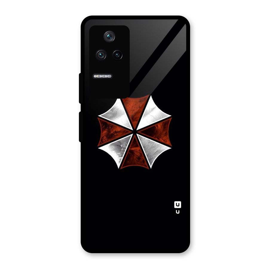 Umbrella Design Glass Back Case for Poco F4 5G