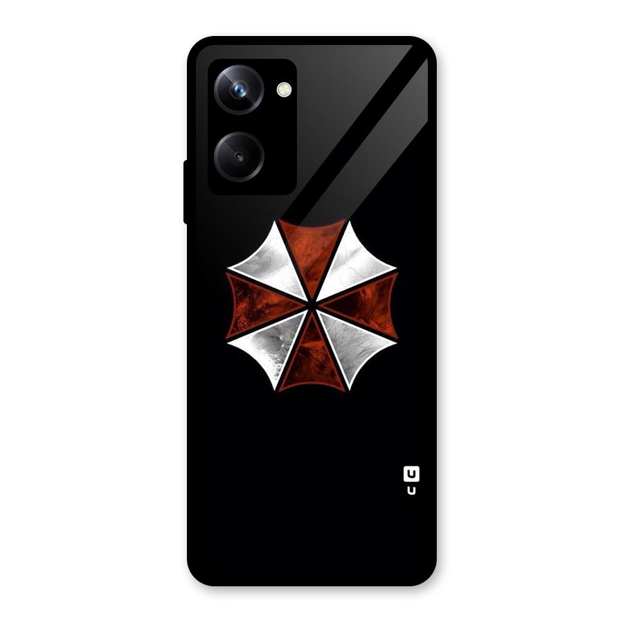 Umbrella Design Glass Back Case for Realme 10 Pro