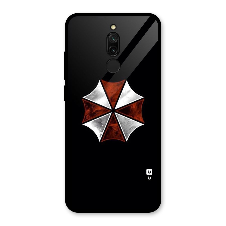 Umbrella Design Glass Back Case for Redmi 8