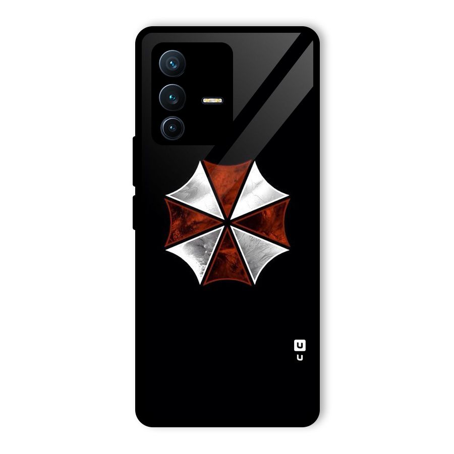 Umbrella Design Glass Back Case for Vivo V23 Pro