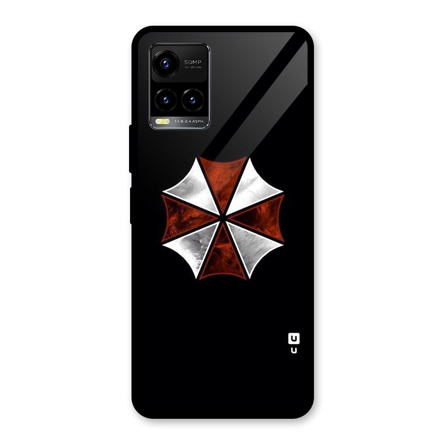 Umbrella Design Glass Back Case for Vivo Y21A