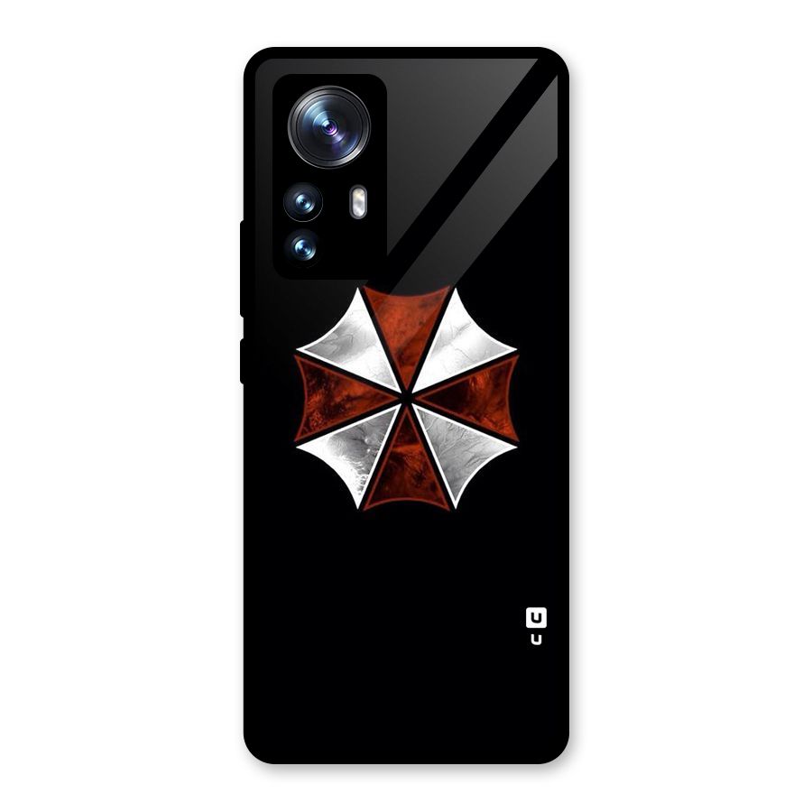 Umbrella Design Glass Back Case for Xiaomi 12 Pro