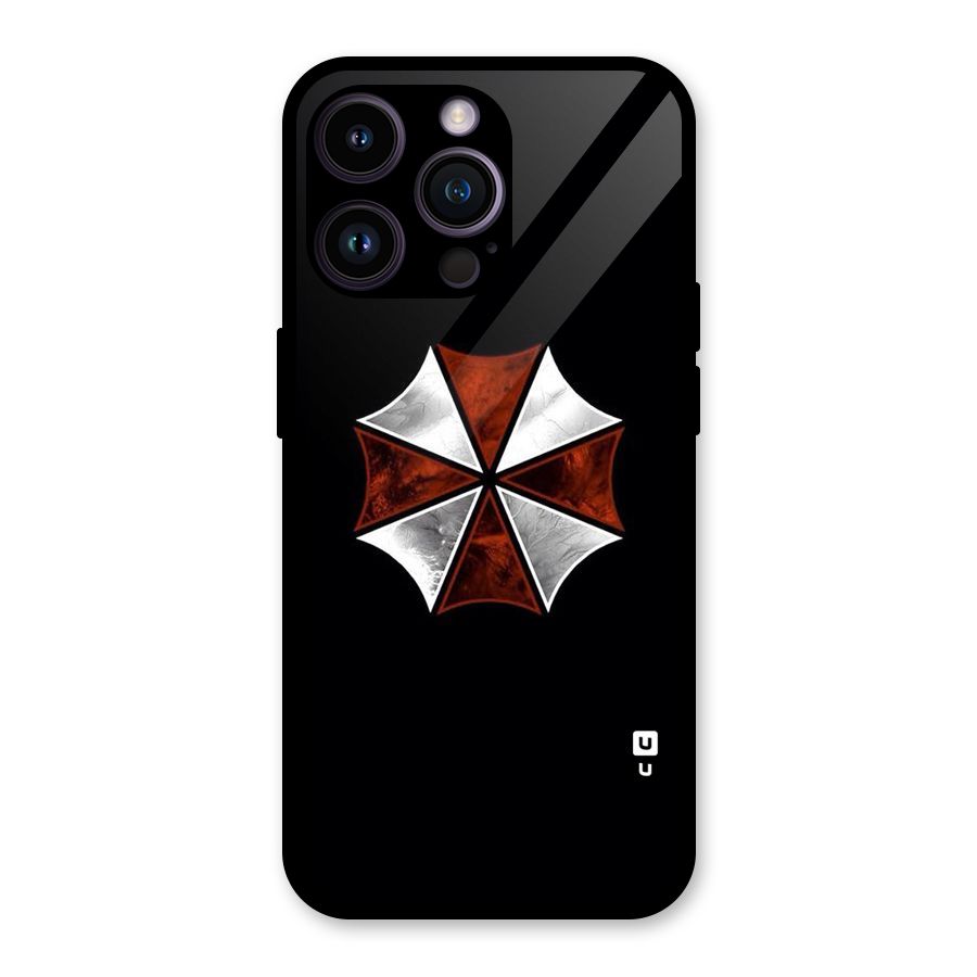 Umbrella Design Glass Back Case for iPhone 14 Pro Max