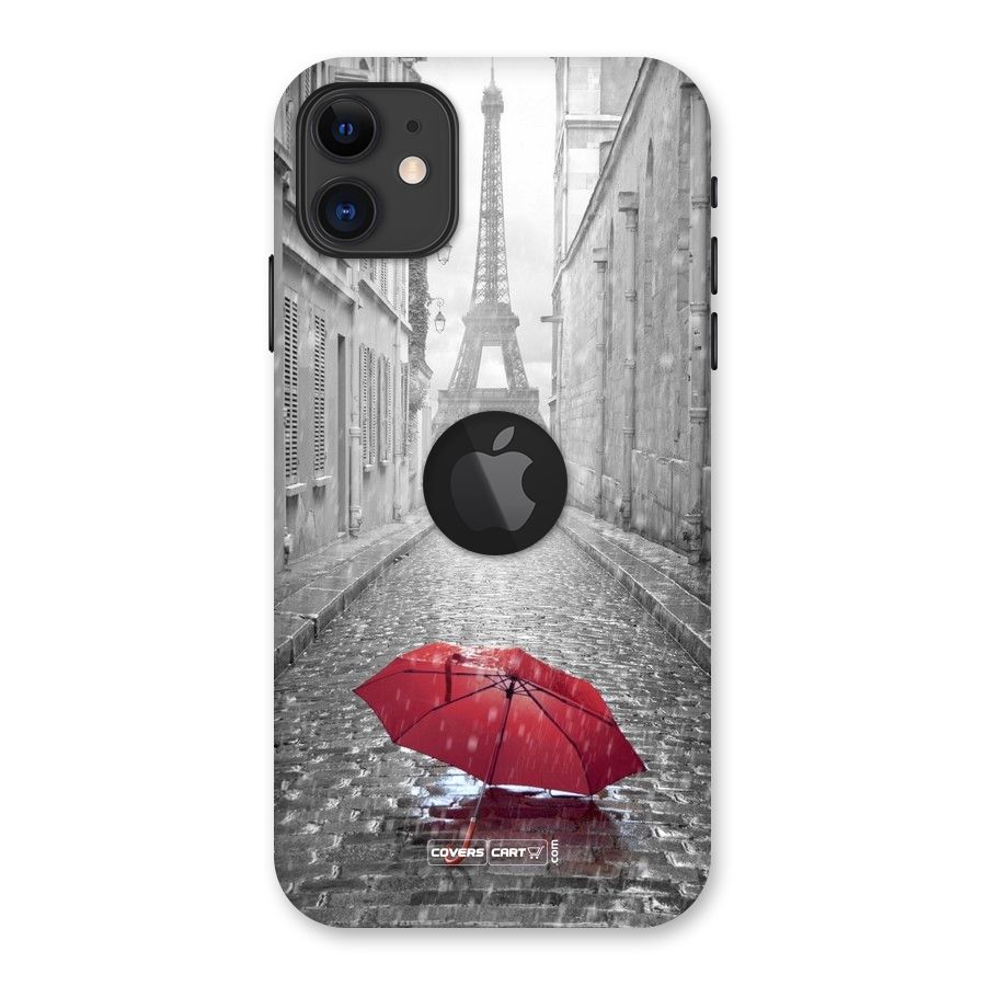 Umbrella Paris Back Case for iPhone 11 Logo Cut