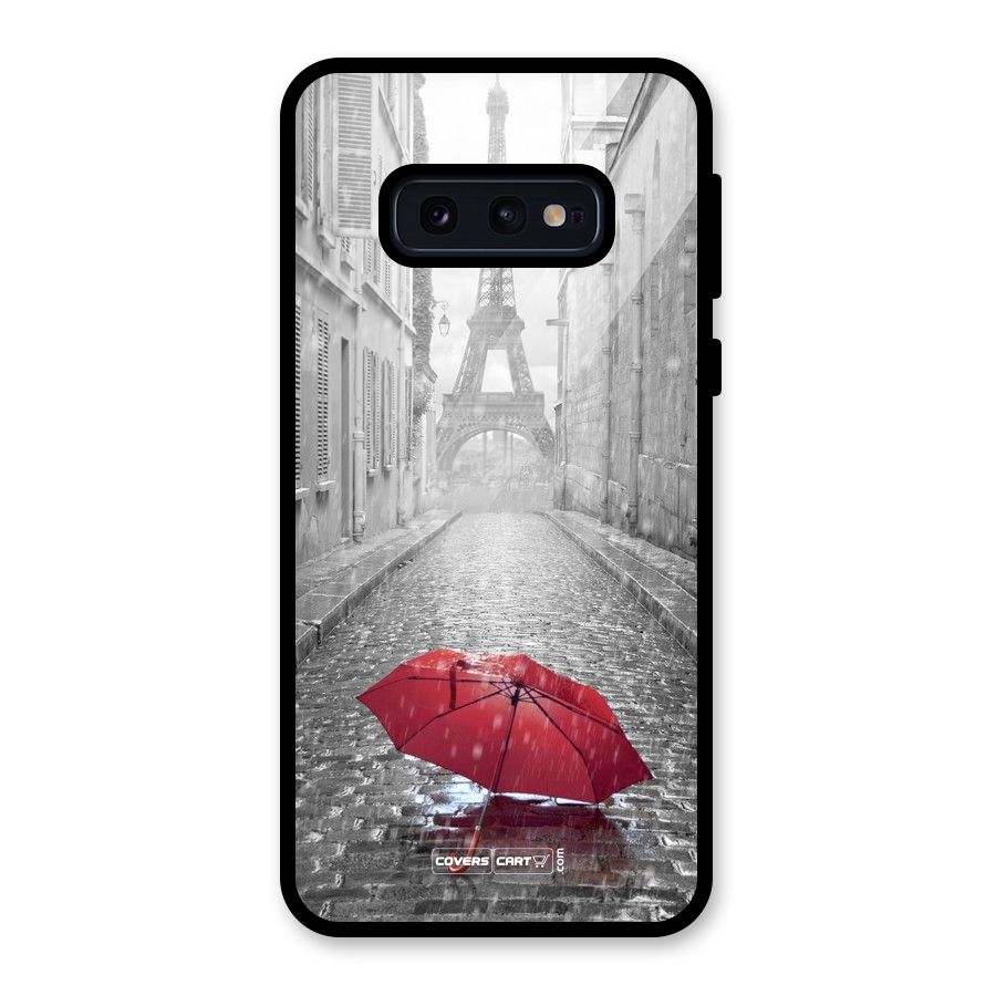 Umbrella Paris Glass Back Case for Galaxy S10e