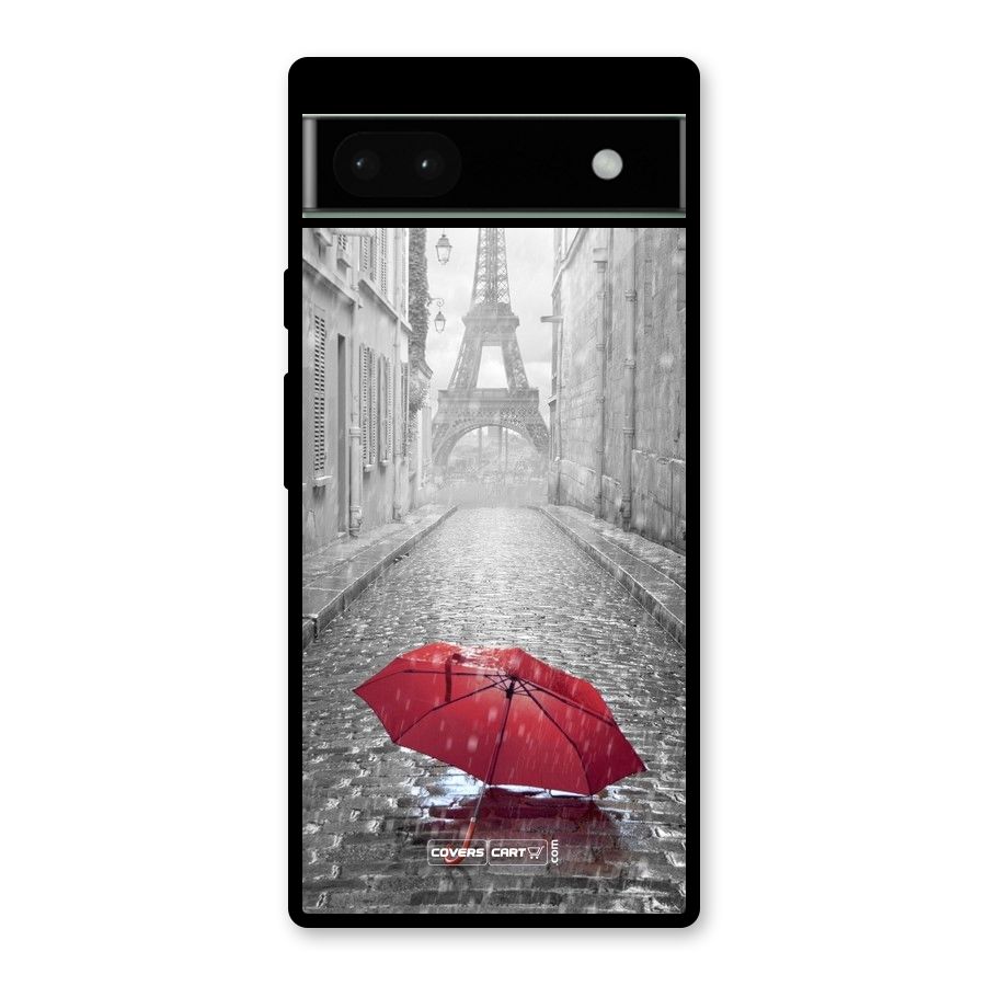 Umbrella Paris Glass Back Case for Google Pixel 6a